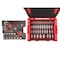 Tekton 105pc 1/4, 3/8 In Dr 6-Point Socket Set w/ Lid Insert in Stacking Tool Box (5/32 - 1 in, 4 - 24 mm) OLB91301 - alternate 1